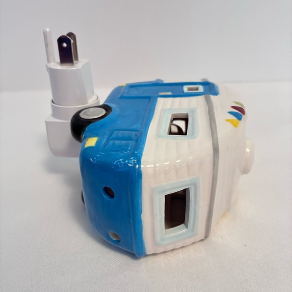 Retro Camper Ceramic Night Light Blue New - Picture 6 of 12